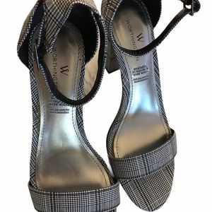 WORTHINGTON WOMEN’S WIDE WIDTH SANDAL SZ 6.5 BLACK